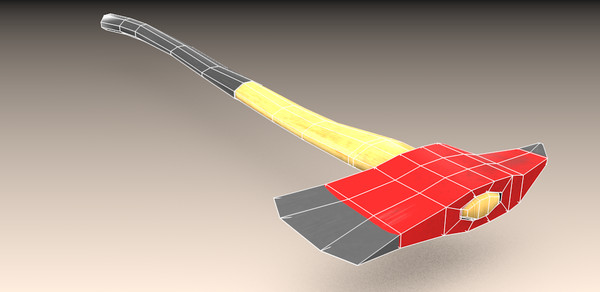 3d model firefighter axe - Firefighter axe by TotexArtz